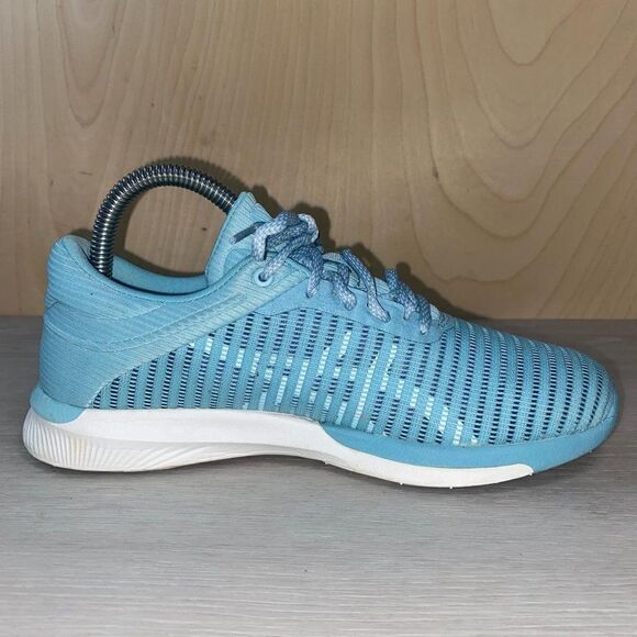 Asics FuzeX Adapt T885N Porcelain Blue Women's 6.5 - Picture 5 of 10